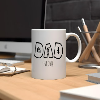 Baseball PAPPA och Child Kaffemugg
