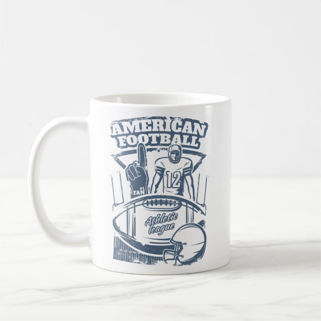 Baseball Pappa Patriotic American Flagga 2025 Kaffemugg (Vänster)