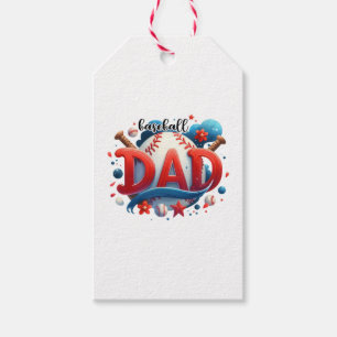 Baseball Pappa Presentetikett