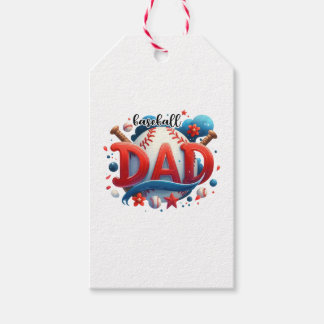 Baseball Pappa Presentetikett