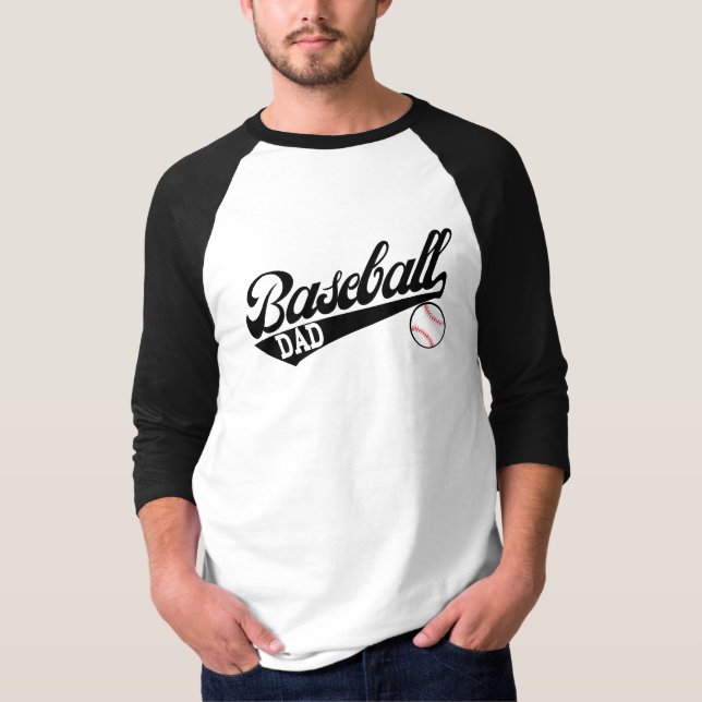 Baseball Pappa Shirt Anpassningsbar Baseball Shirt T (Framsida)