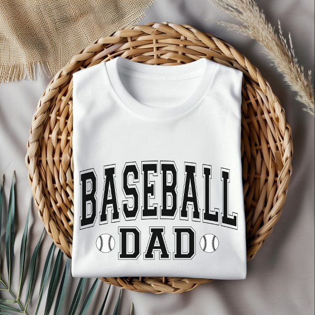 Baseball Pappa Shirt - Far Dag Gift för sport T Shirt (baseball dad shirt, fathers day gift, birthday gift for dad, baseball team dad, baseball coach gift)