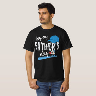 Baseball Pappa Shirt - Lycklig Far-dagskorgen T