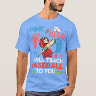 Baseball pappa som ska bli Gender, visa babyskor f T Shirt