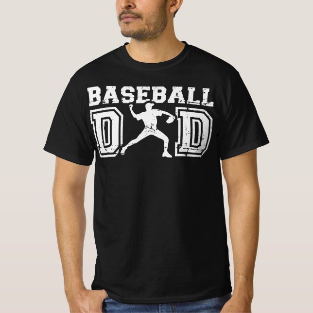 Baseball Pappa T Shirt (Framsida)