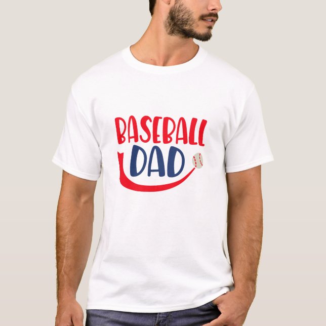 Baseball pappa t shirt (Framsida)