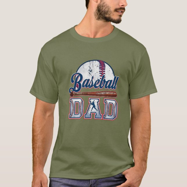 Baseball Pappa Tee | Far's Day Gift (Framsida)