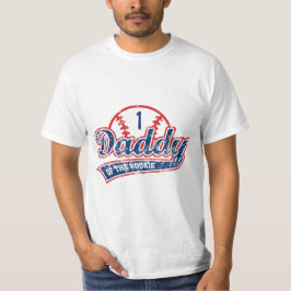 Baseball pappa till nybörjare 1:a födelsedagen Par T Shirt
