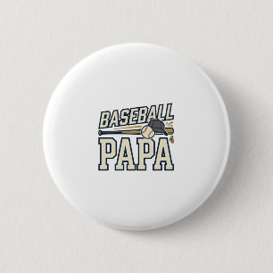 Baseball Pappa Vintage Gravyr T-Shirt Design_1 Knapp