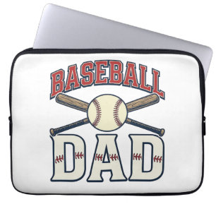 Baseball Pappa Vintage Gravyr T-Shirt Design_1 Laptop Fodral