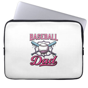 Baseball Pappa Vintage Gravyr T-Shirt Design (2)_ Laptop Fodral