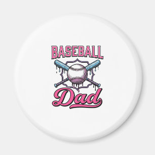 Baseball Pappa Vintage Gravyr T-Shirt Design (2)_ Magnet