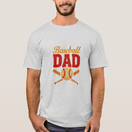 Baseball Pappa Vintage Sports Design T Shirt