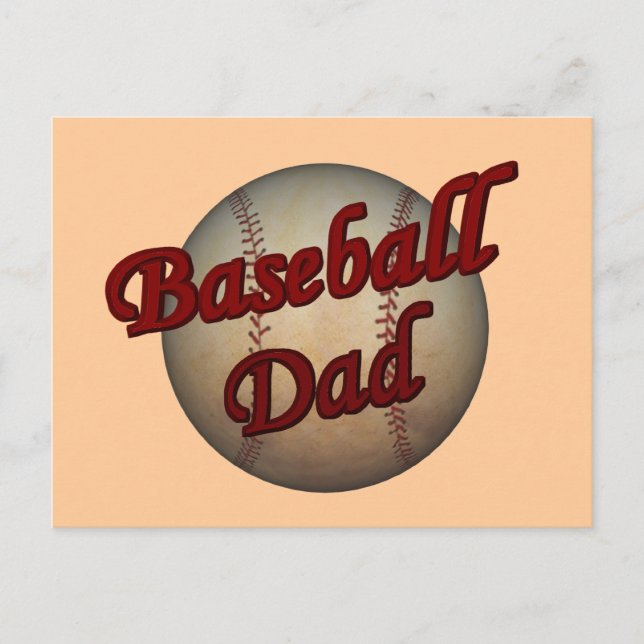Baseball Pappa vykort (Framsida)