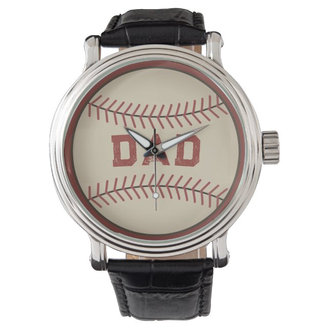 Baseball Pappa Watch Armbandsur (Framsida)