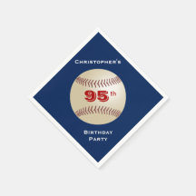 Baseball Papper Napkins, 95:e Födelsedagsfesten