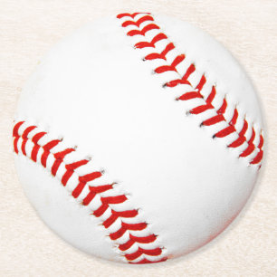 Baseball Papper Underlägg Rund