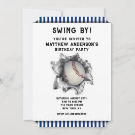 Baseball Party Inbjudningar