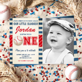 Baseball Party Slugger Rookie Sports Boy Birthday Inbjudningar