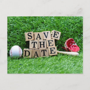 Baseball party sparar datuminbjudan vykort