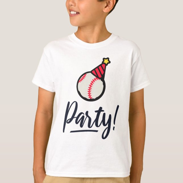 Baseball Party T Shirt (Framsida)