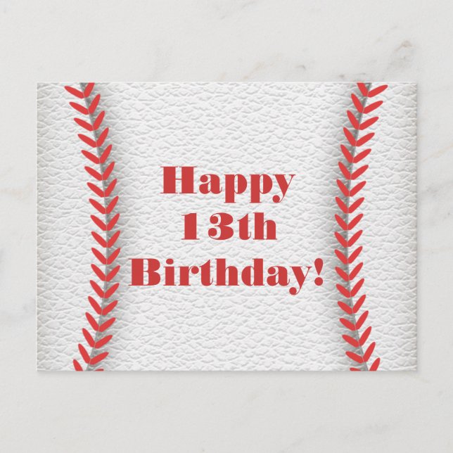 Baseball Party vykort (Framsida)