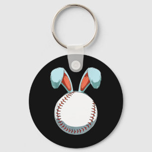 Baseball Påskhare Öron Påskägg Hunting Bas Nyckelring