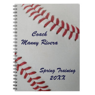 Baseball perfect_personalized Fan-tastic_pitch Anteckningsbok Med Spiral