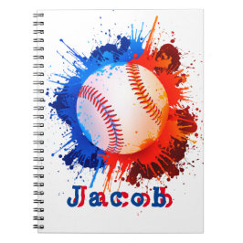 Baseball personlig barn anteckningsbok