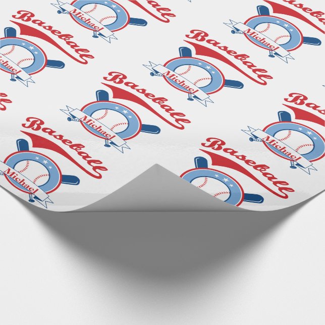 Baseball Personlig Gift Presentpapper (Hörn)