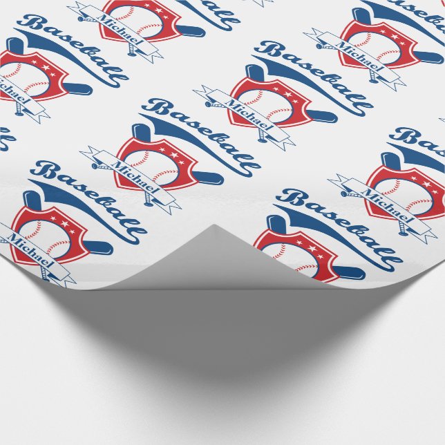 Baseball Personlig Gift Presentpapper (Hörn)