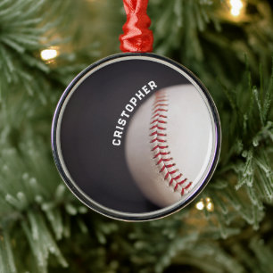 Baseball Personlig Julgransprydnad Metall