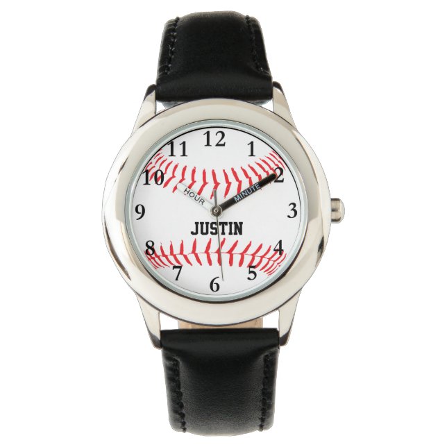 Baseball Personlig Namn Boys Watch Armbandsur (Framsida)