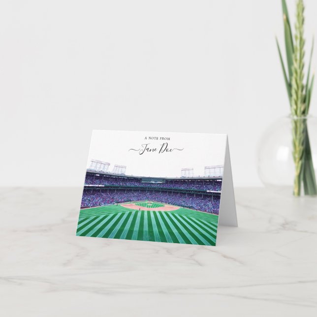 Baseball Personlig Note-kort Tack Kort (Framsida)
