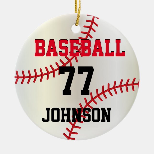 Baseball Personlig Ornament (Framsidan)