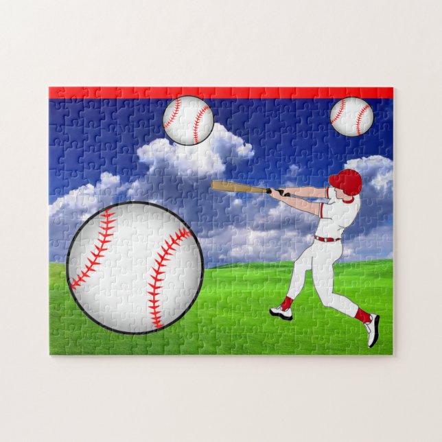 Baseball Photo Puzzle Pussel (Horisontell)