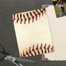 Baseball Photos Rustic Memory Scrapbook Papper