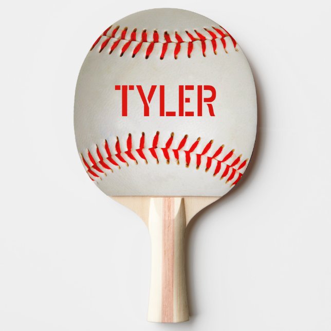 Baseball Ping Pong Personalize Paddle Pingisracket (Framsidan)