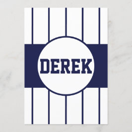Baseball Pinstripes-inbjudan Inbjudningar