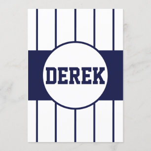 Baseball Pinstripes-inbjudan Inbjudningar