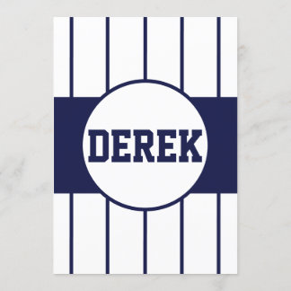 Baseball Pinstripes-inbjudan Inbjudningar