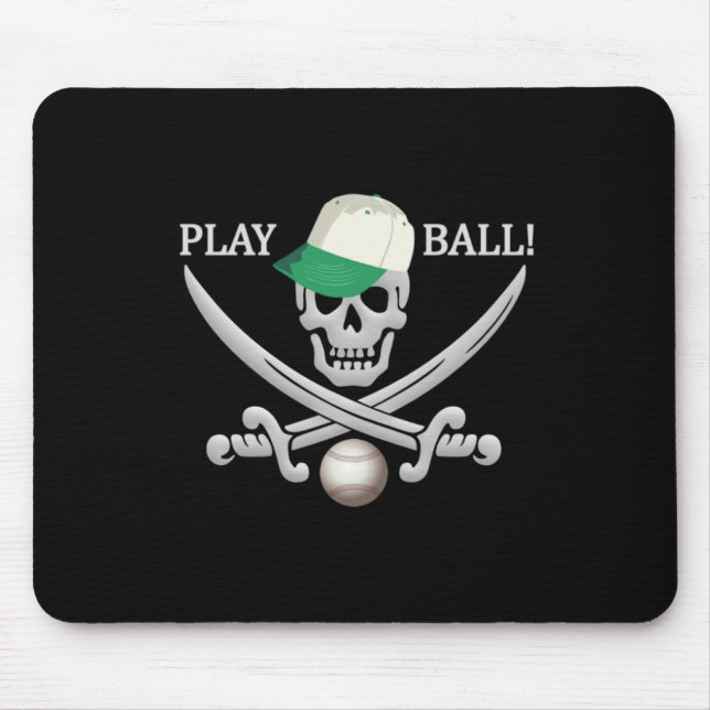 Baseball Pirat mousepad Musmatta (Framsidan)