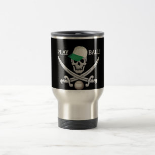Baseball Pirat mugg - välj stil och färg