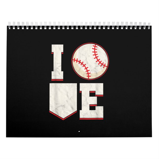 Baseball Pitcher Catcher Batter Softball Sports Kalender (Omslag)