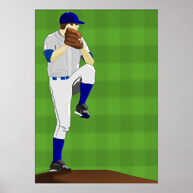 Baseball Pitcher Poster (Framsidan)