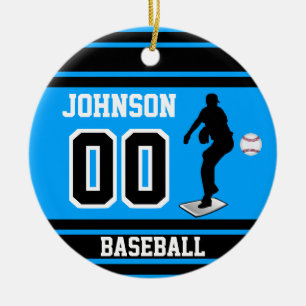 Baseball Pitcher Skapa din egen Julgransprydnad Keramik