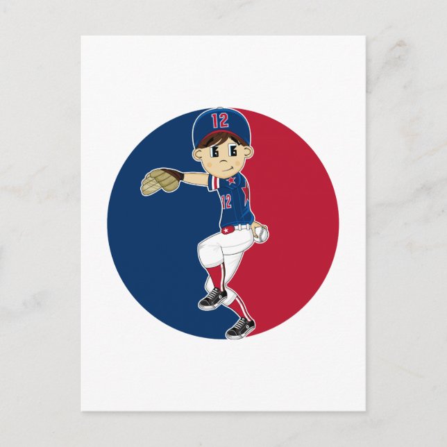 Baseball Pitcher-vykort Vykort (Framsida)