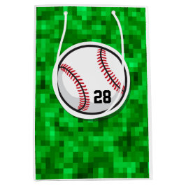 Baseball Pixiled Grass Player Number Sports