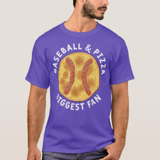 Baseball & Pizza Biggest Fläkt Baseball Game Pizza T Shirt