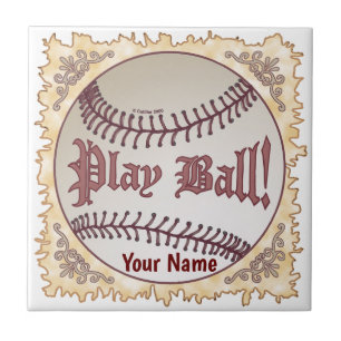 Baseball Play Boll Kakelplatta